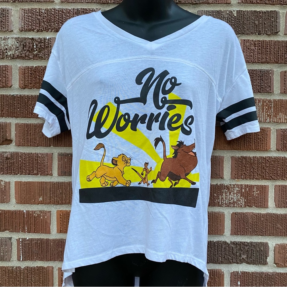 Disney BUNDLE The Lion King/ Short Sleeve V-Neck Tee Shirts Junior Large (11-13)
